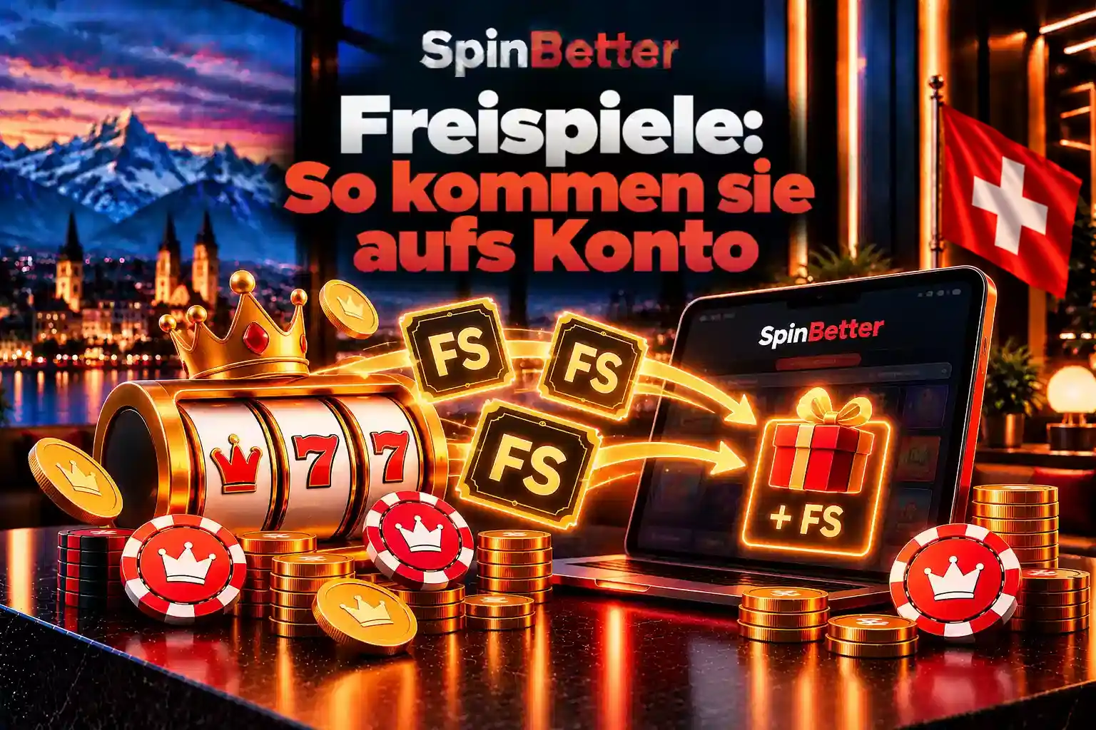 Freispiele: So kommen sie aufs Konto, Freispiel-Symbole und Slot-Walzen bei SpinBetter